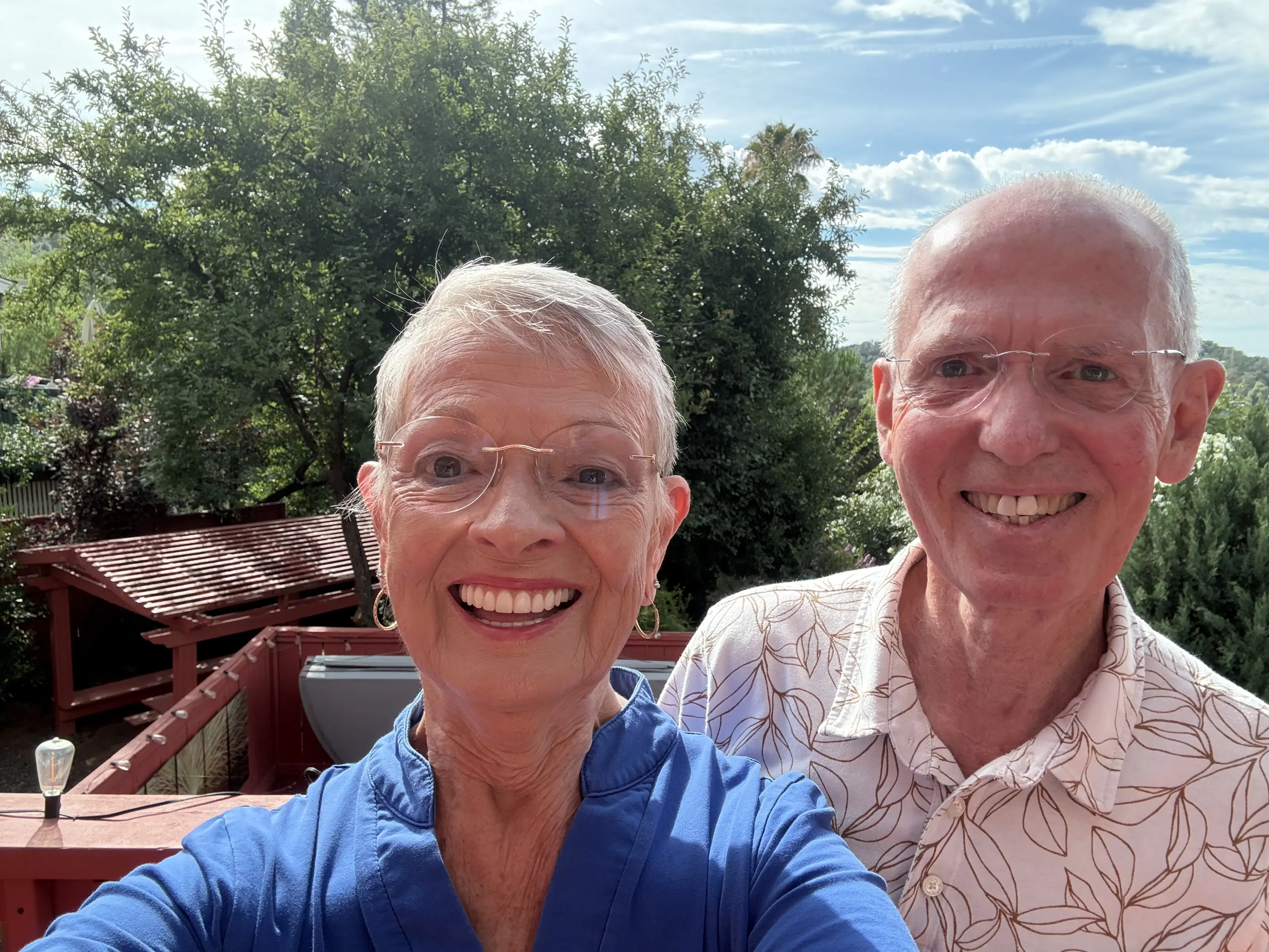 Betty Lue and Robert traveling together