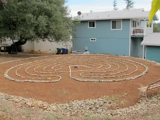 The labyrinth grounds at the Reunion Lake House Hermitage at Hidden Valley Lake, 2010–2016