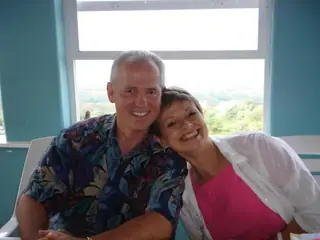 Betty Lue and Robert in Kona, Hawaii, in 2006