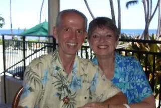 Betty Lue and Robert in Kona, Hawaii, in 2007
