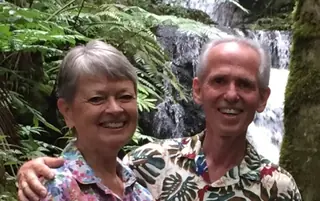 Betty Lue and Robert in Kona, Hawaii, in 2015
