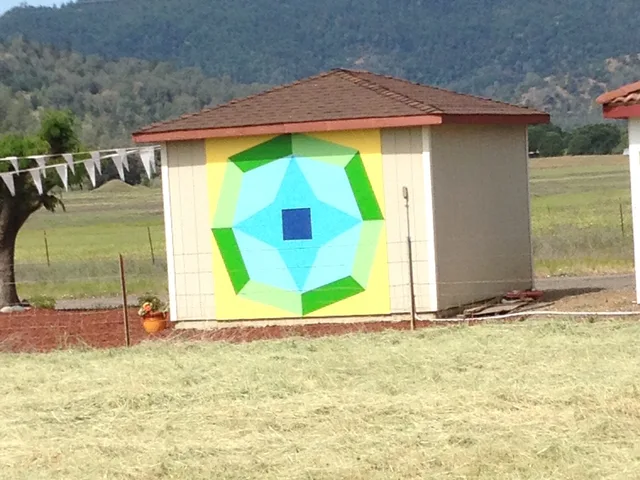 The community quilt made at the Positive Living Center at Hidden Valley Lake, 2012–2014
