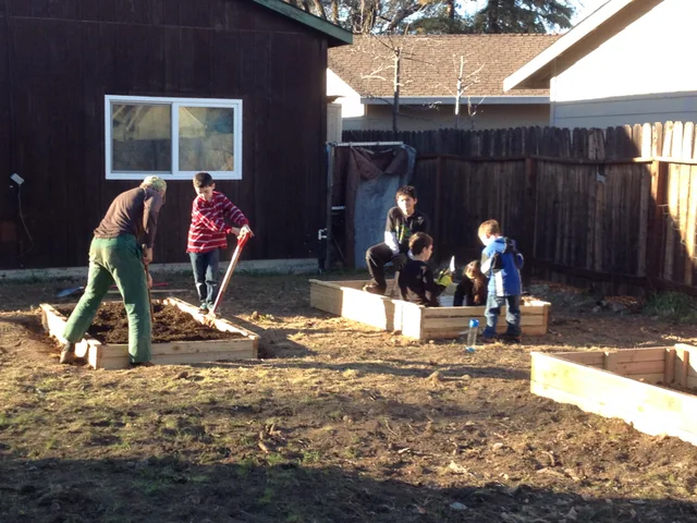 The garden at the Reunion Family Center in Middletown in 2016